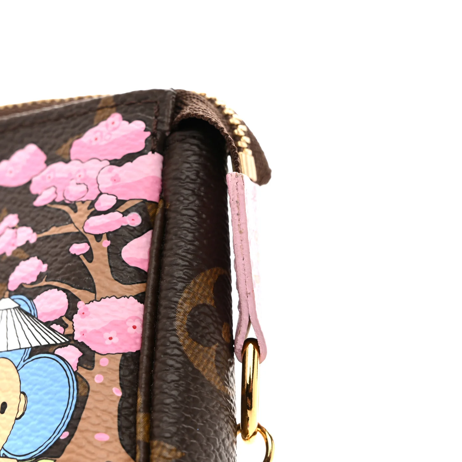 Monogram 2021 Christmas Animation Japanese Garden Mini Pochette Accessories Wisteria Pink - Image 11