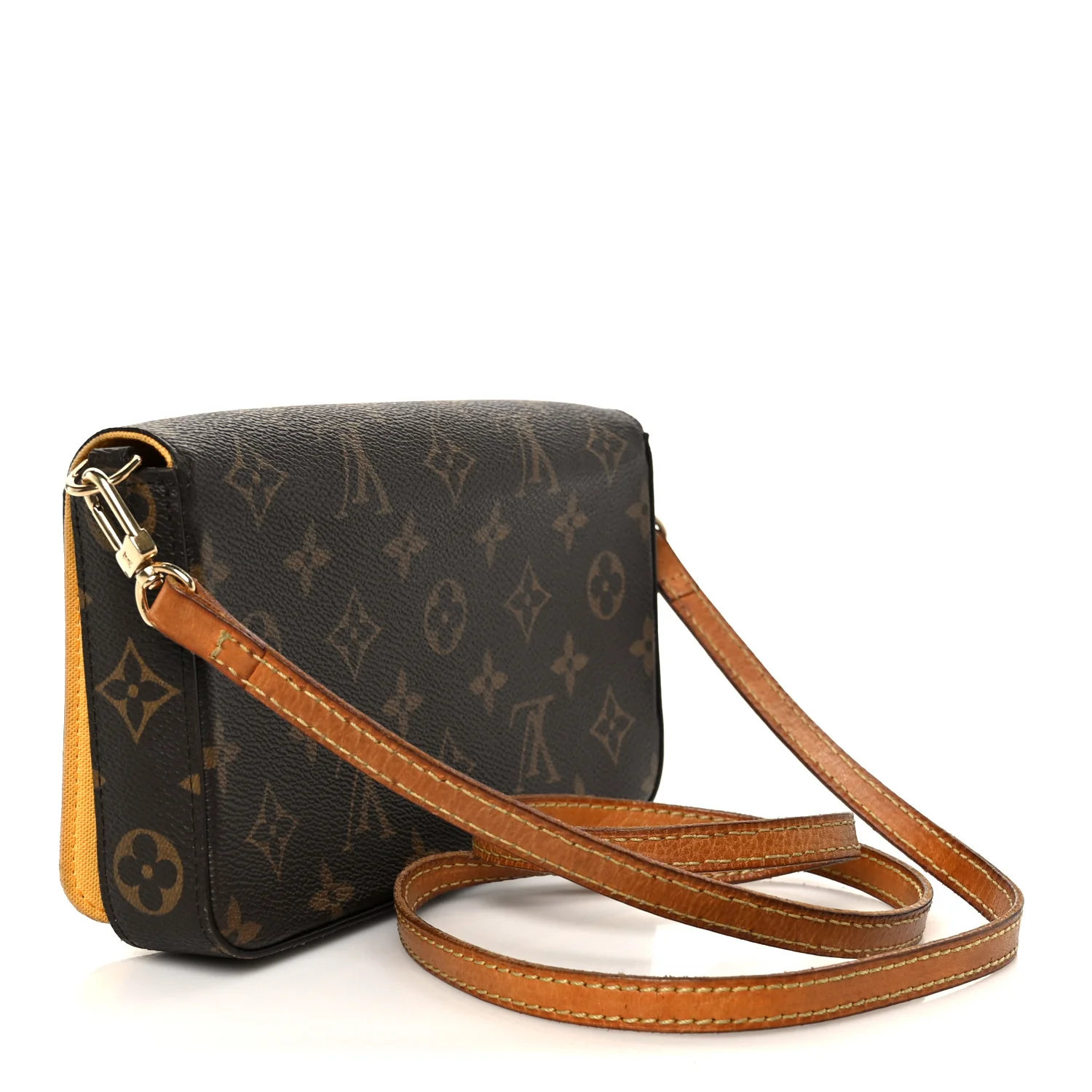 Monogram 2022 Christmas Animation New York Soho Pochette Felicie Chain Wallet Yellow - Image 4