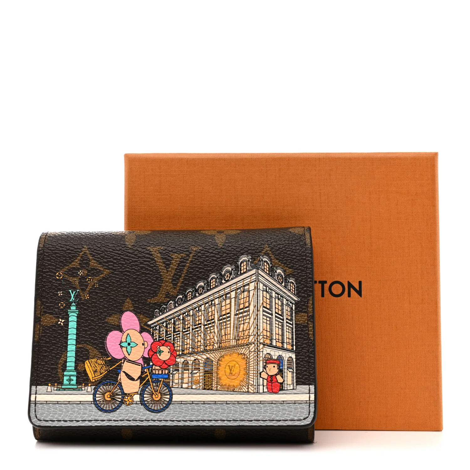 Monogram 2022 Christmas Animation Paris Victorine Wallet Pink - Image 7