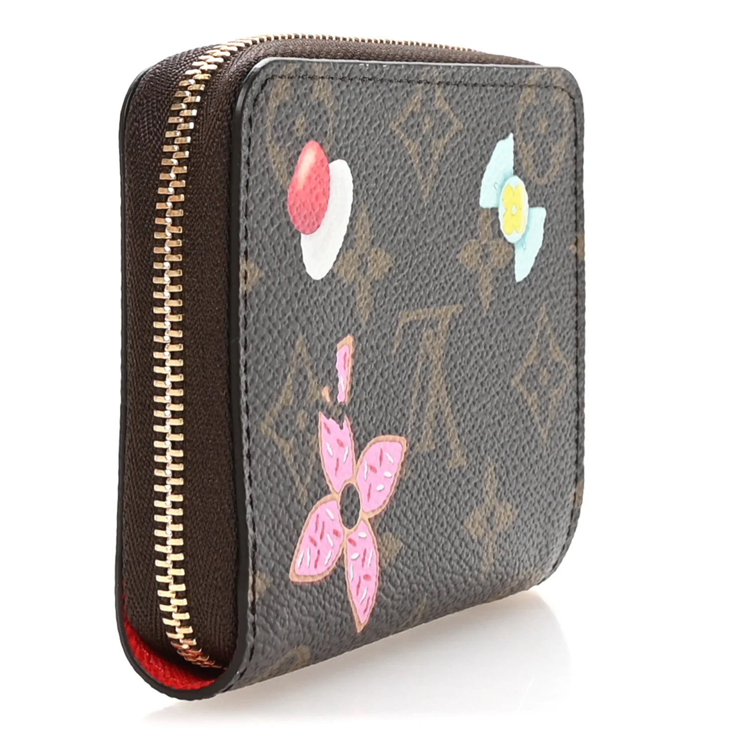 Monogram 2024 Christmas Animation Candy Factory Zippy Coin Purse  Candy Red - Image 3