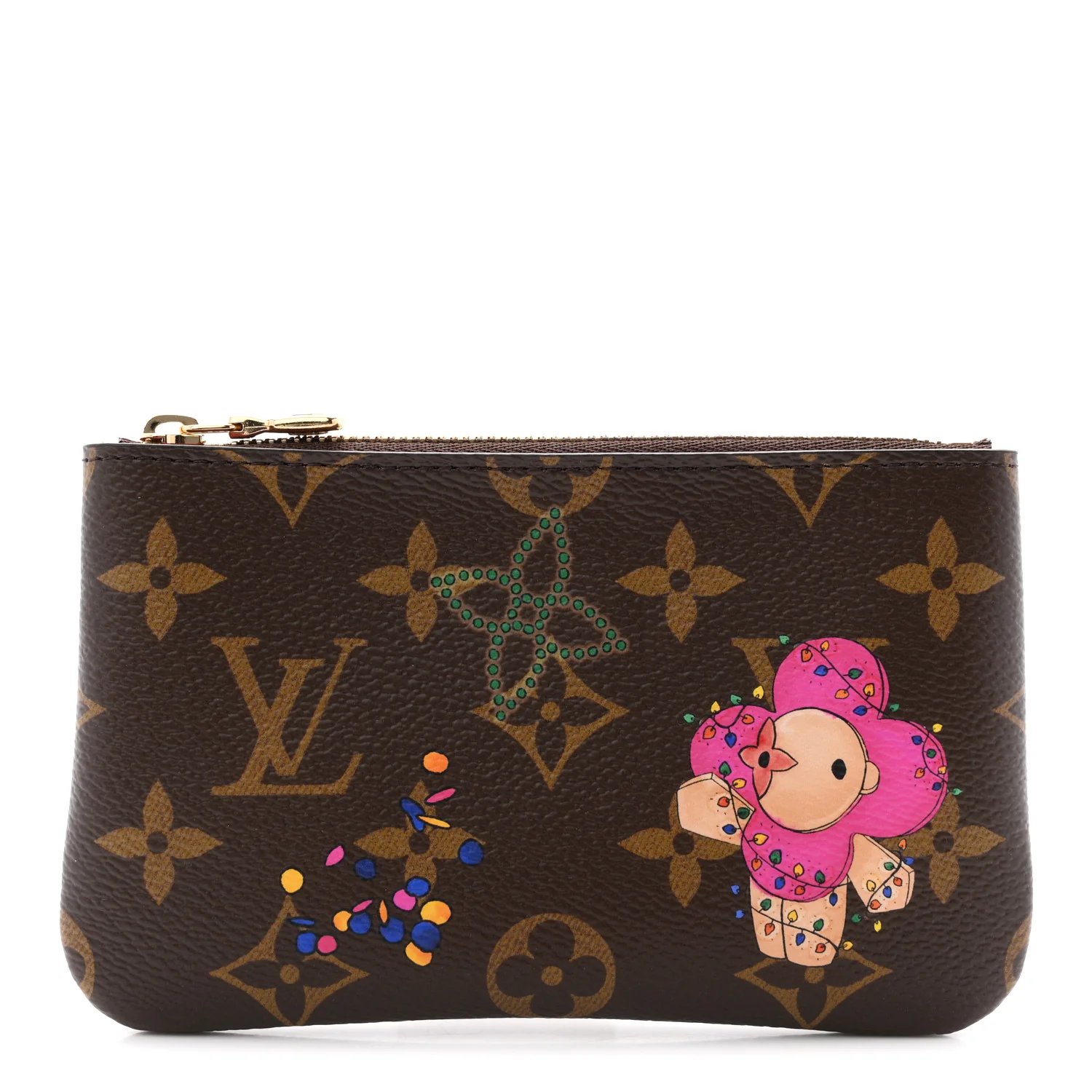 Monogram 2025 Vivienne Winter Holiday Key Pouch S Frozen Orchid