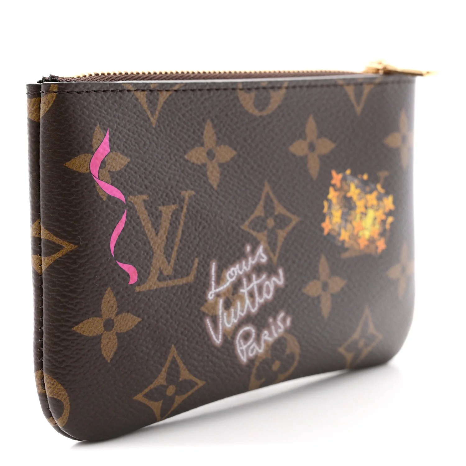 Monogram 2025 Vivienne Winter Holiday Key Pouch S Frozen Orchid - Image 3
