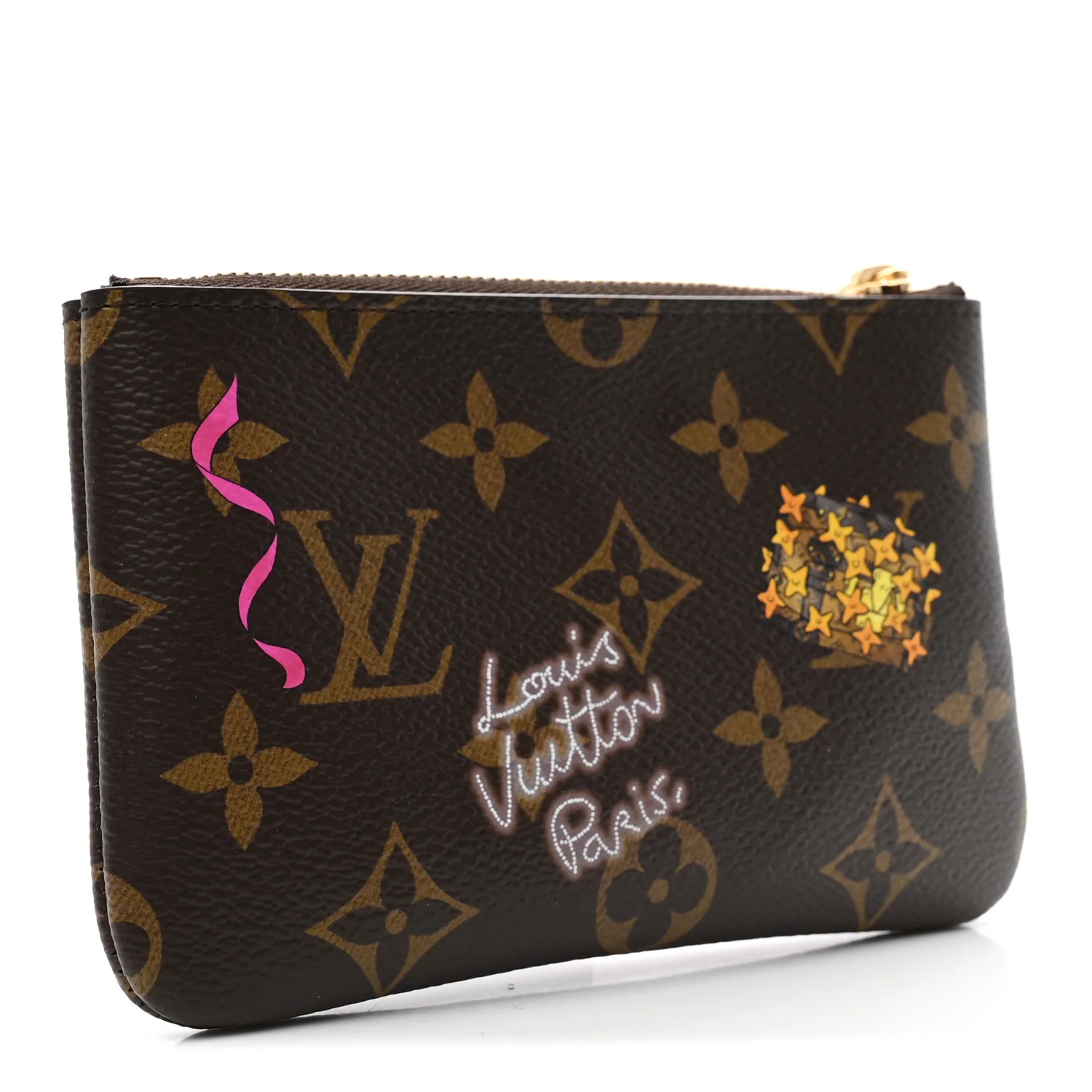 Monogram 2025 Vivienne Winter Holiday Key Pouch S Frozen Orchid - Image 3