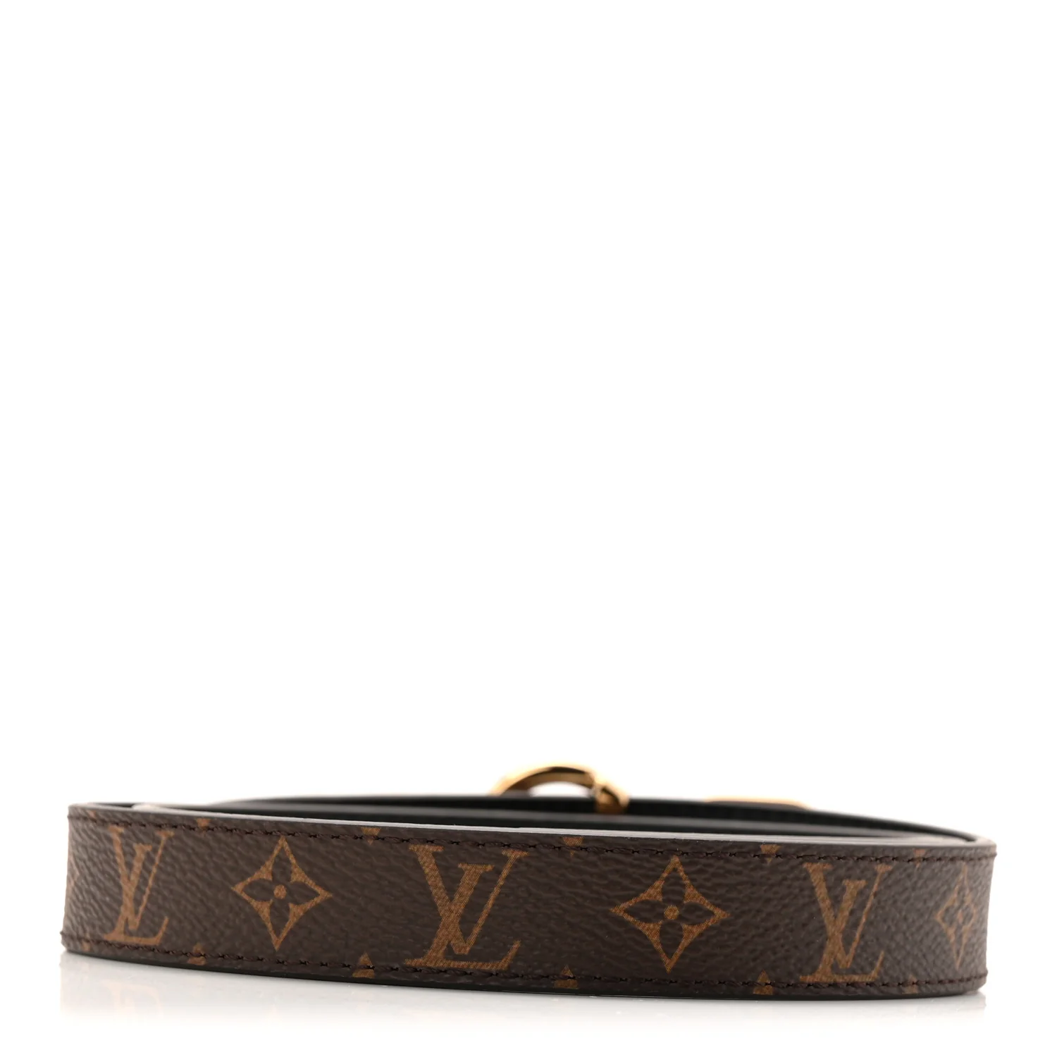 Monogram 20MM LV Circle Prime Reversible Belt 80 32 Black - Image 2