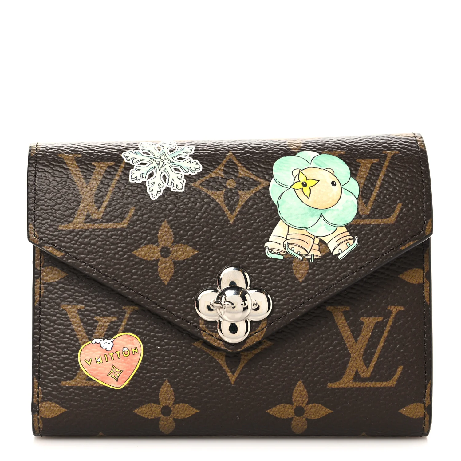 Monogram 57th Street NYC Victorine Wallet Silver