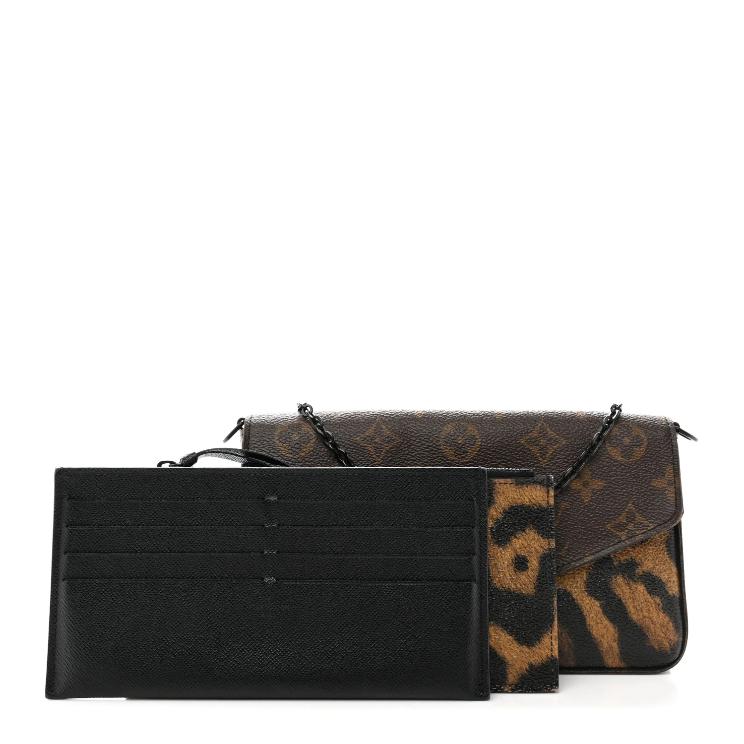 Monogram Animal Print Pochette Felicie Chain Wallet - Image 3
