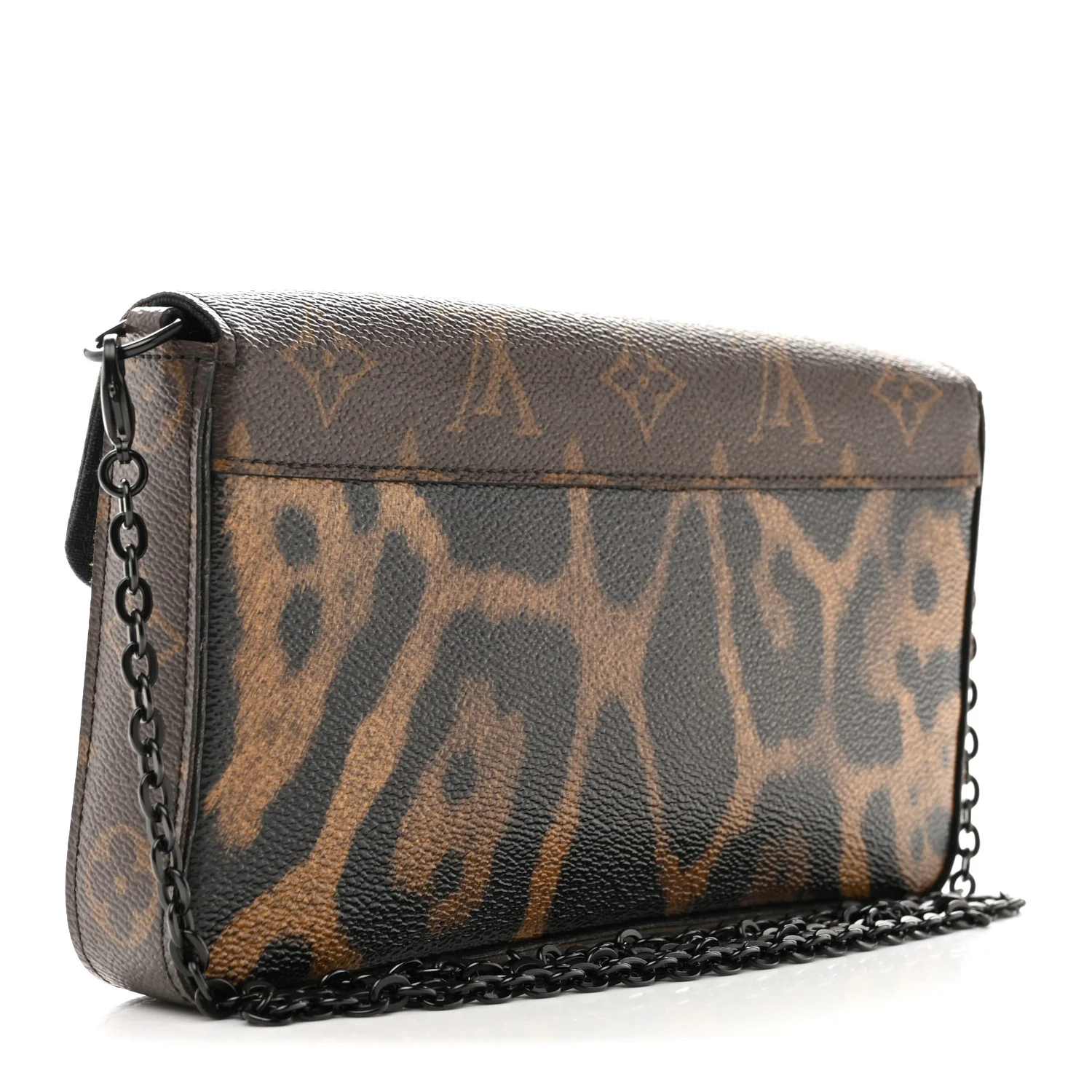 Monogram Animal Print Pochette Felicie Chain Wallet - Image 4
