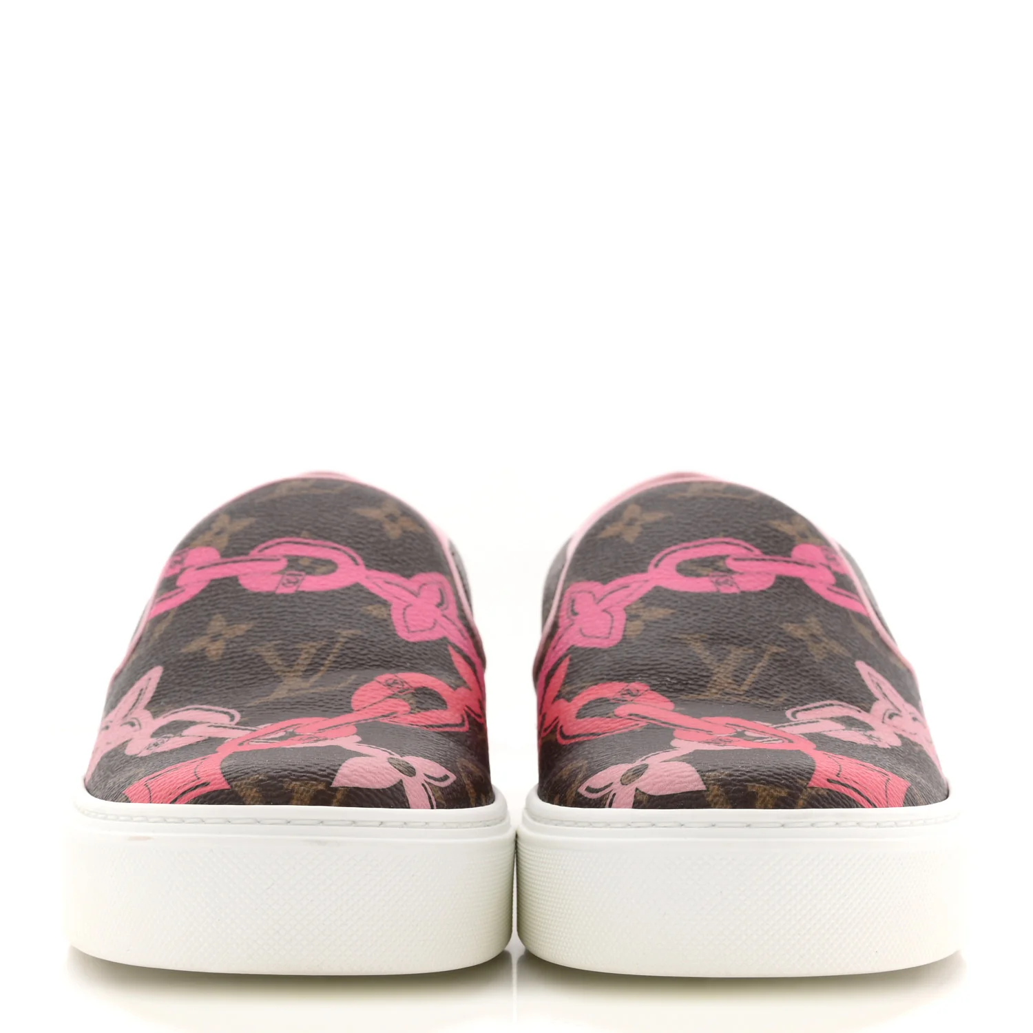 Monogram Bay Flower Slip On Harbor Sneakers 36.5 Rose Ballerine Poppy - Image 3