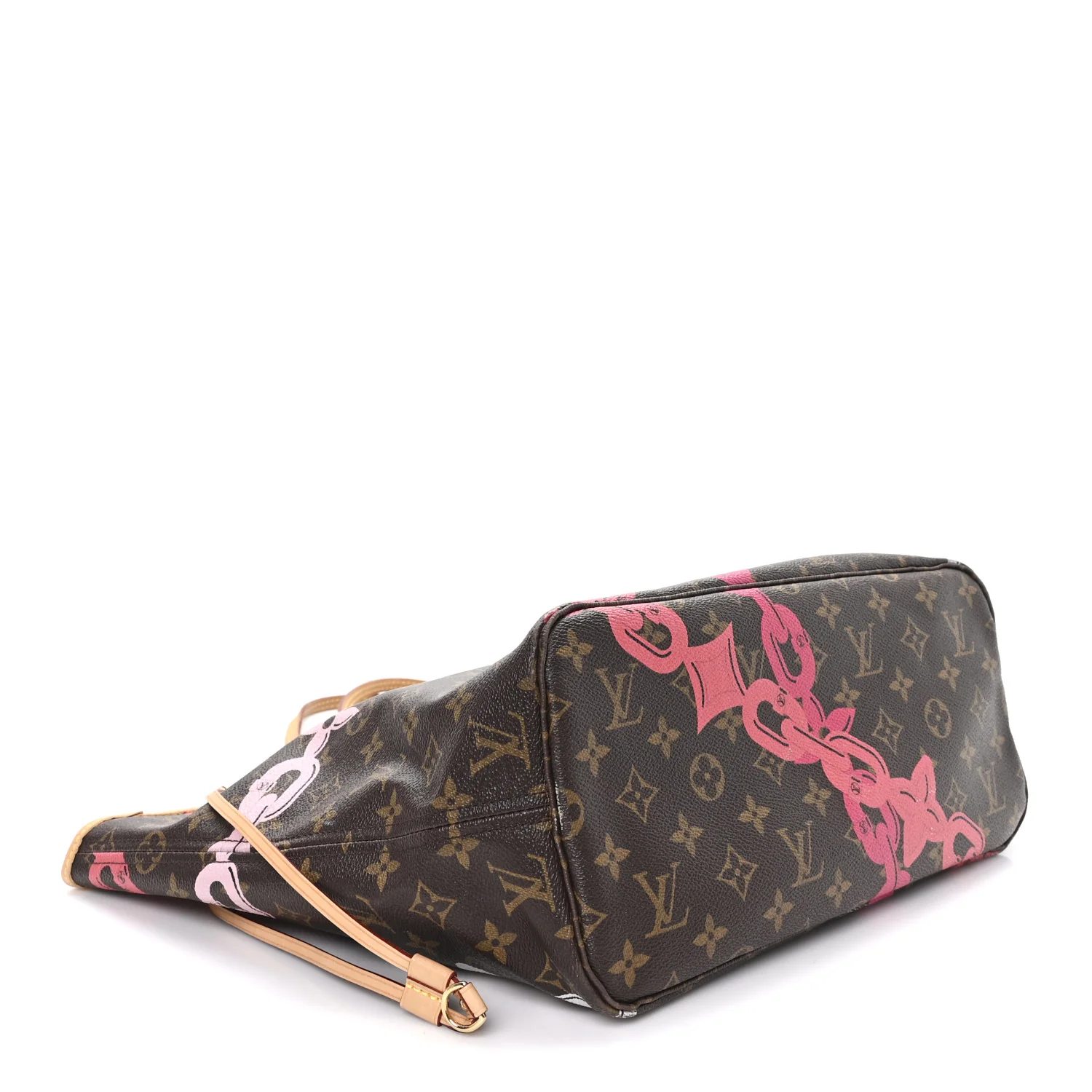 Monogram Bay Neverfull MM Rose Ballerine Poppy - Image 5