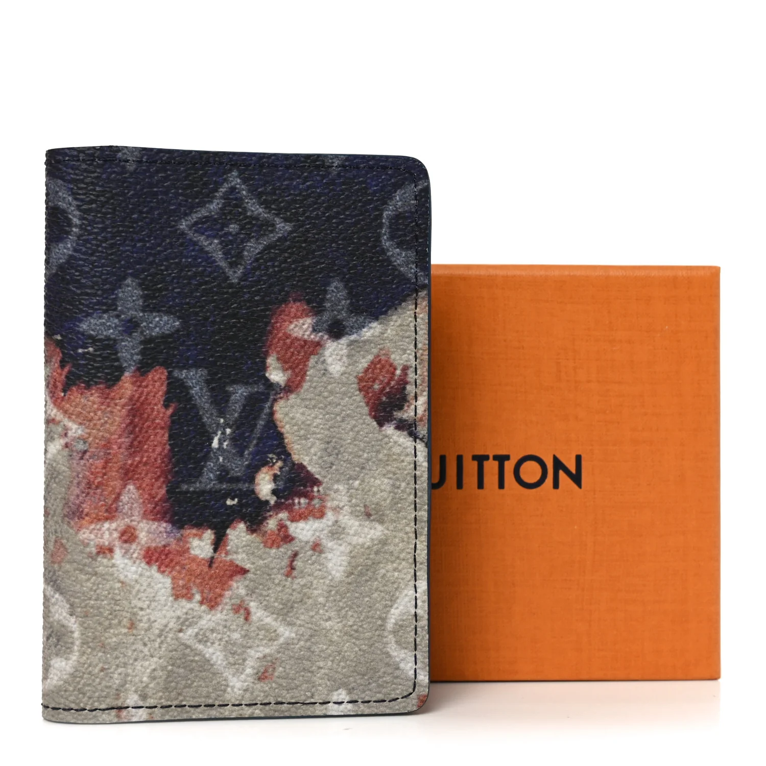 Monogram Bleach Pocket Organizer Ink Blue - Image 7
