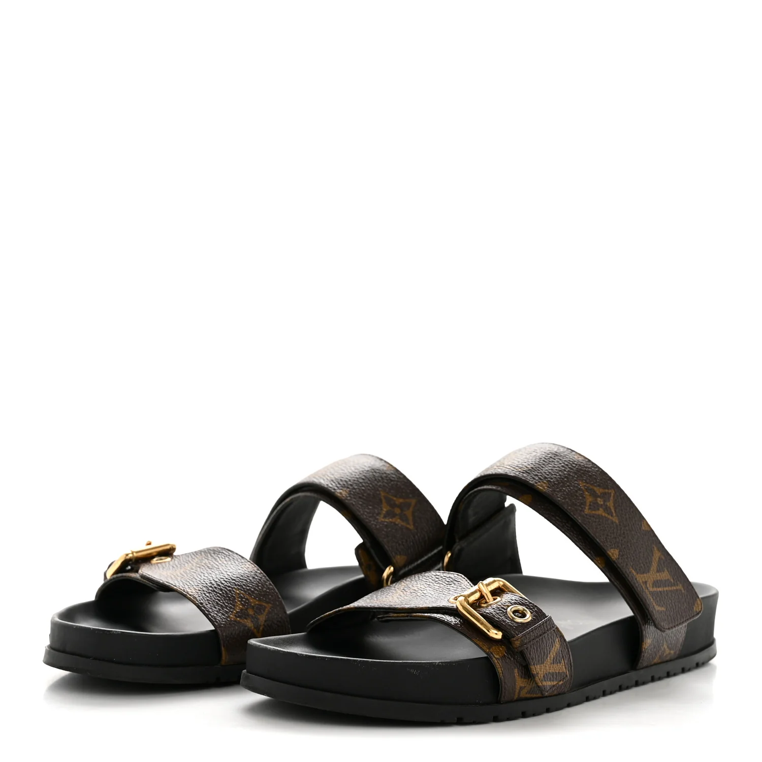 Monogram Bom Dia Mule Sandals 39 Black - Image 4