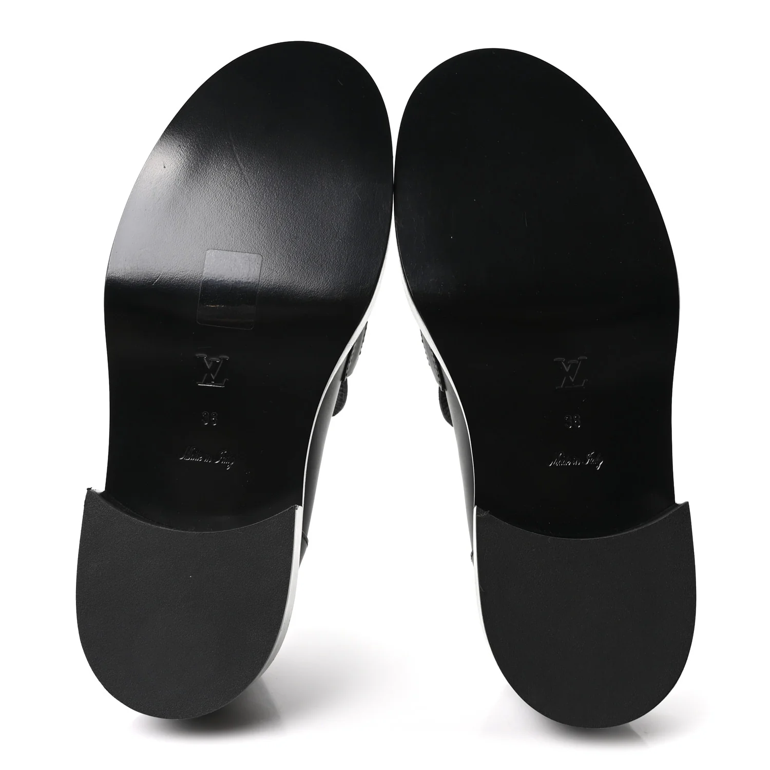 Monogram Calfskin Academy Loafers 38 Black - Image 6