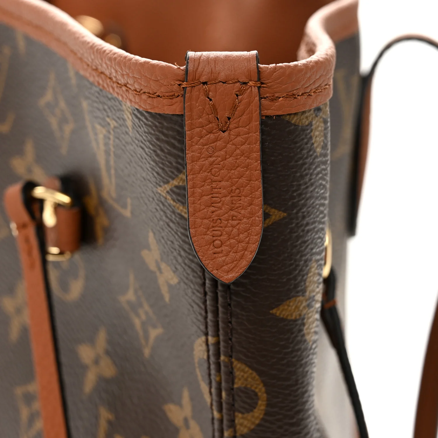Monogram Calfskin Neo Neverfull Inside Out MM Tan - Image 10