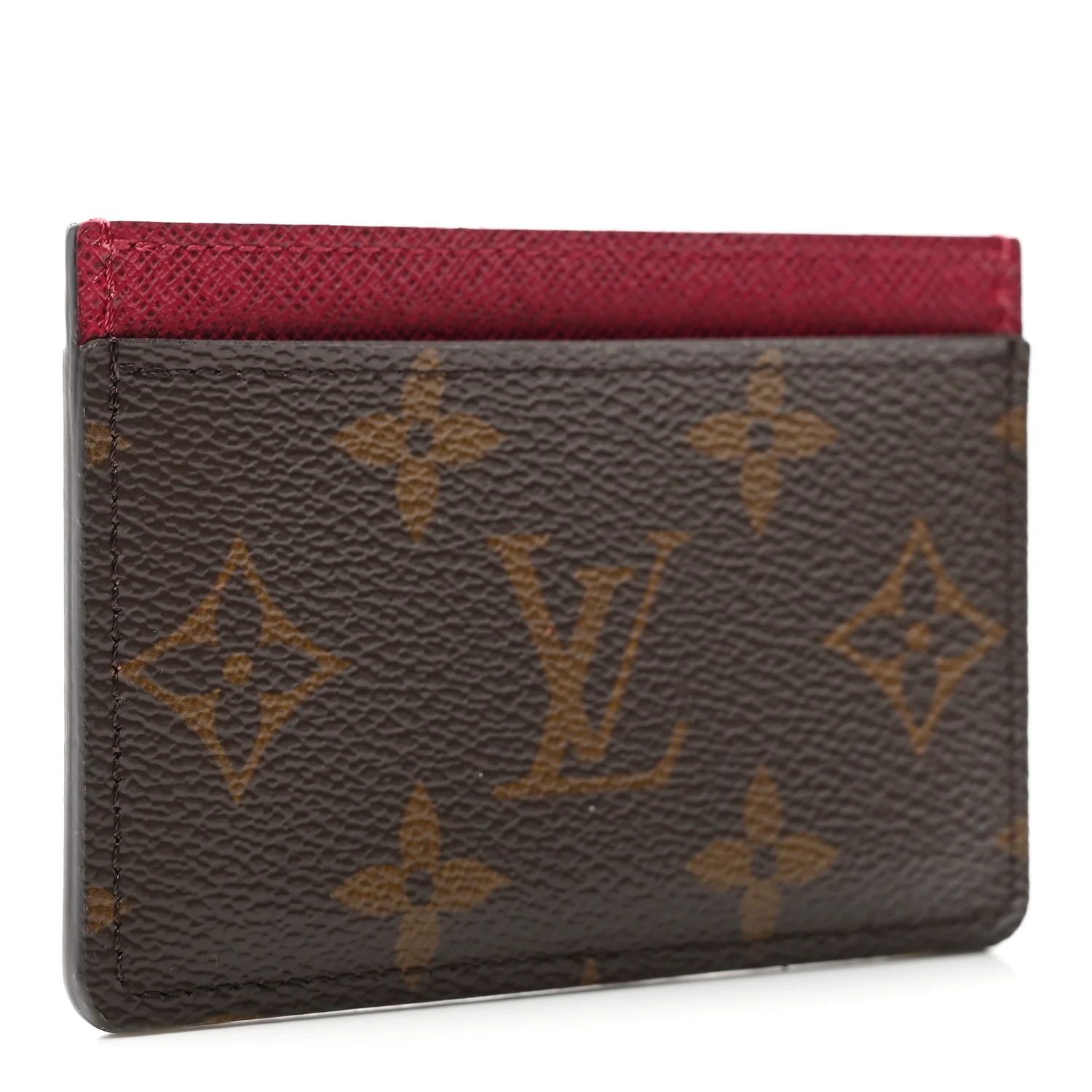 Monogram Card Holder Fuchsia - Image 3