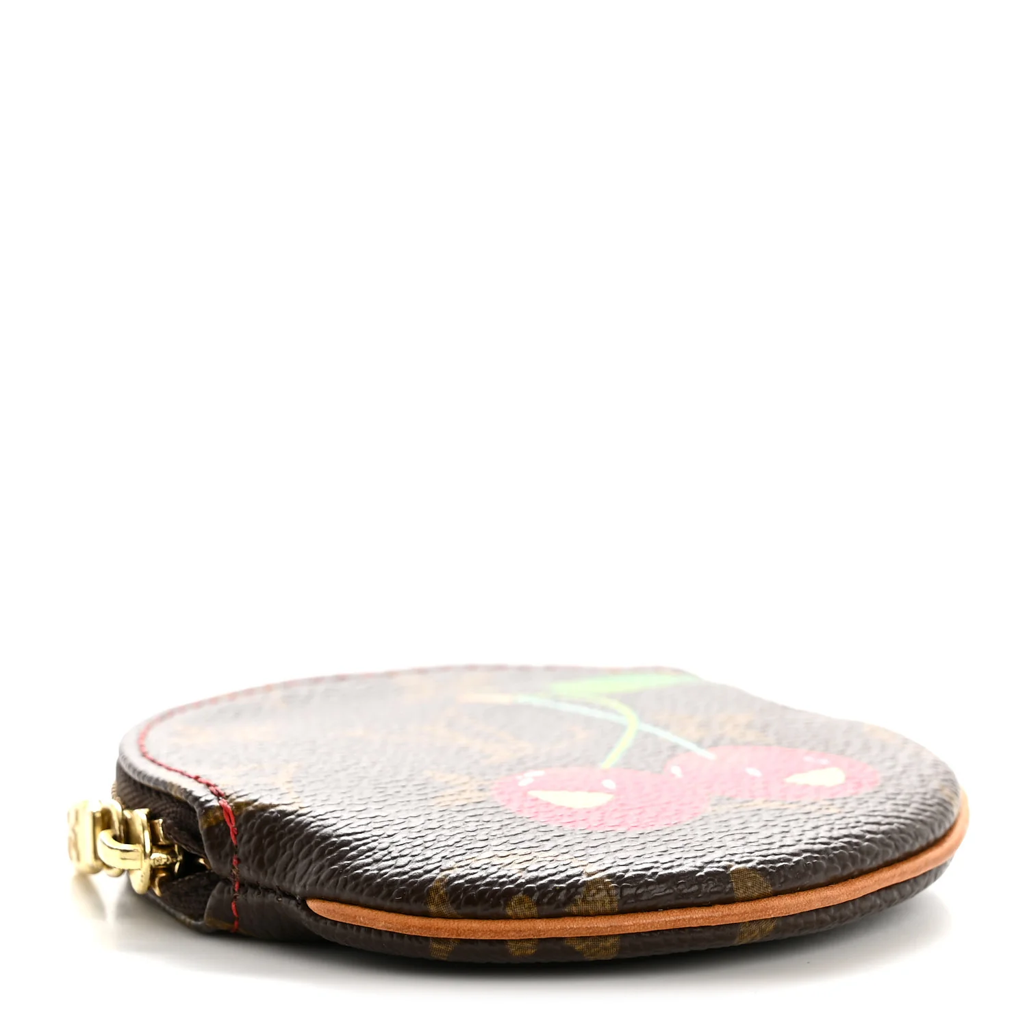Monogram Cerises Round Coin Purse - Image 4