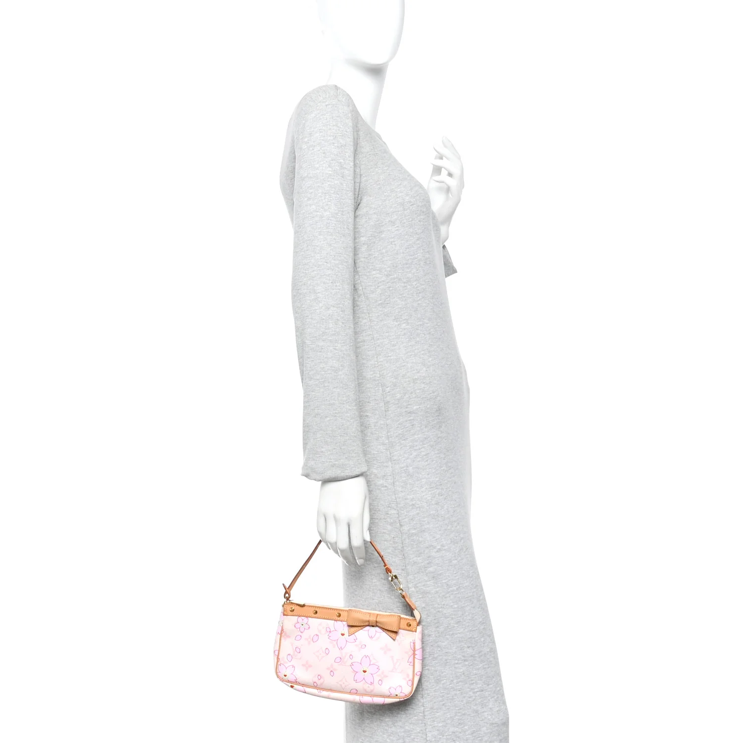 Monogram Cherry Blossom Pochette Accessories Pink - Image 2
