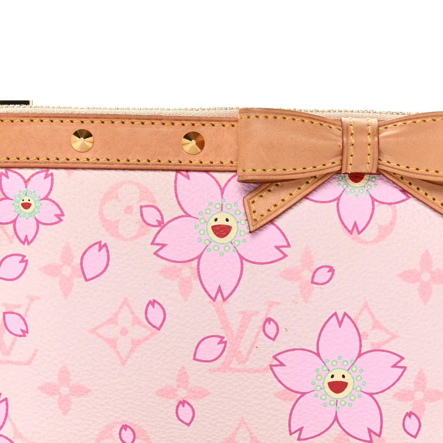 Monogram Cherry Blossom Pochette Accessories Pink - Image 7