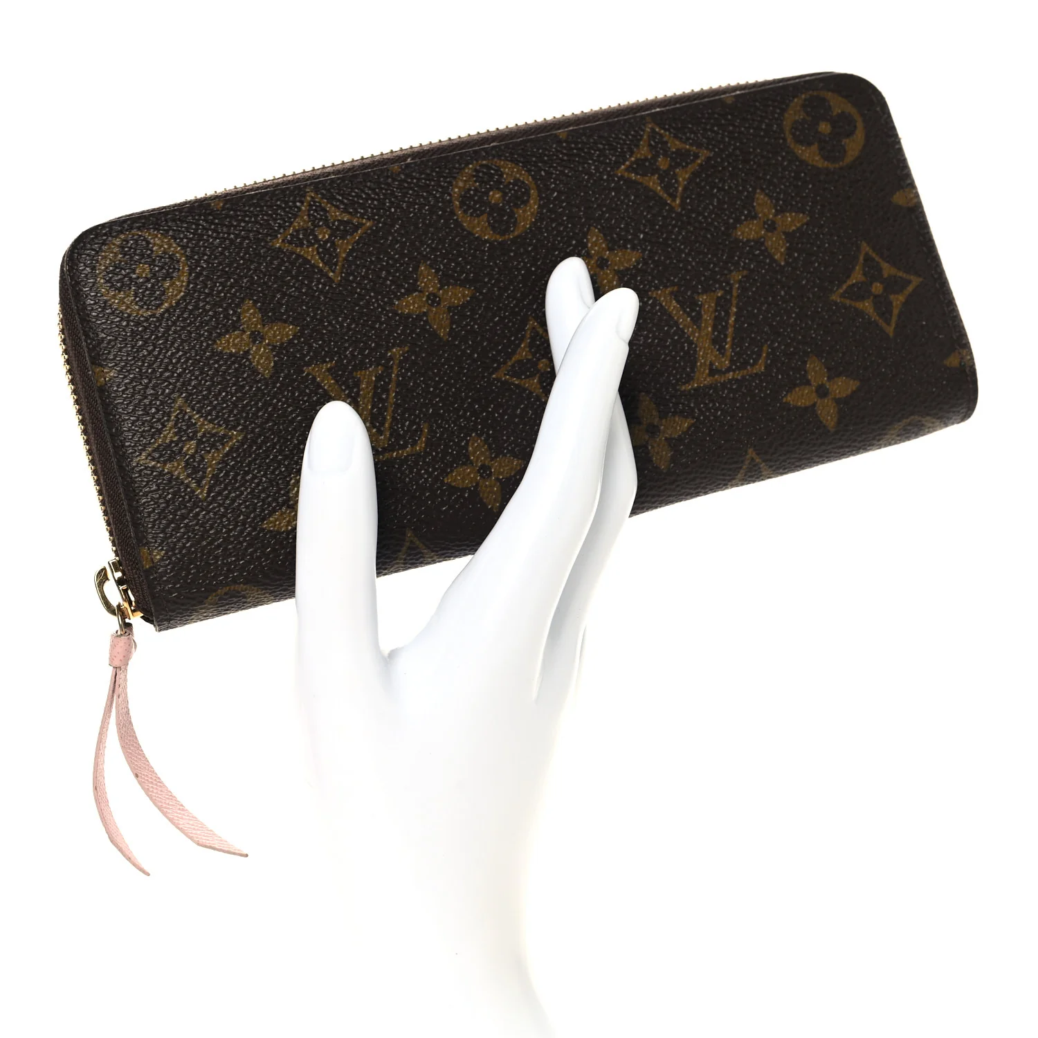 Monogram Clemence Wallet Rose Ballerine - Image 2