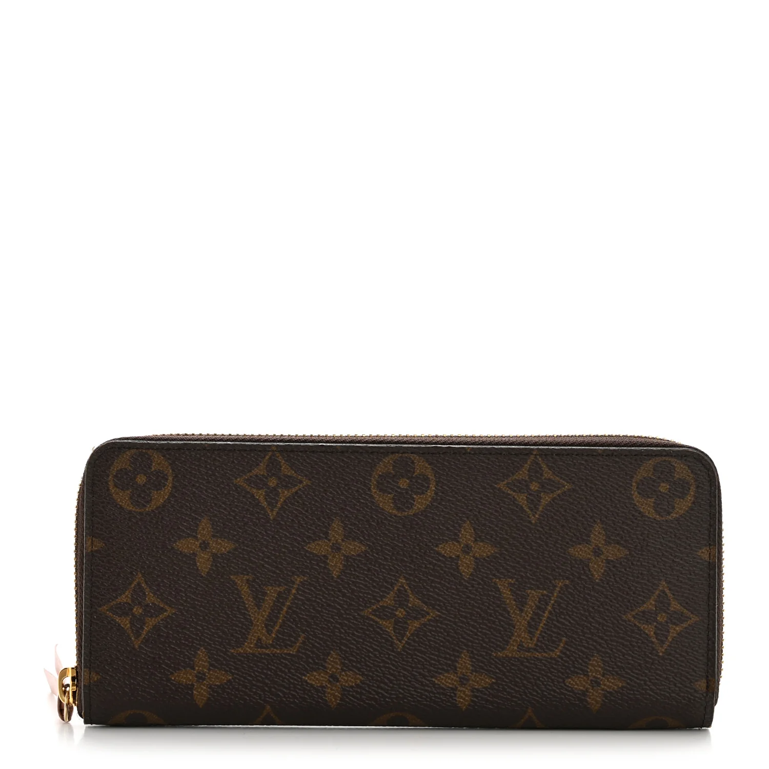 Monogram Clemence Wallet Rose Ballerine