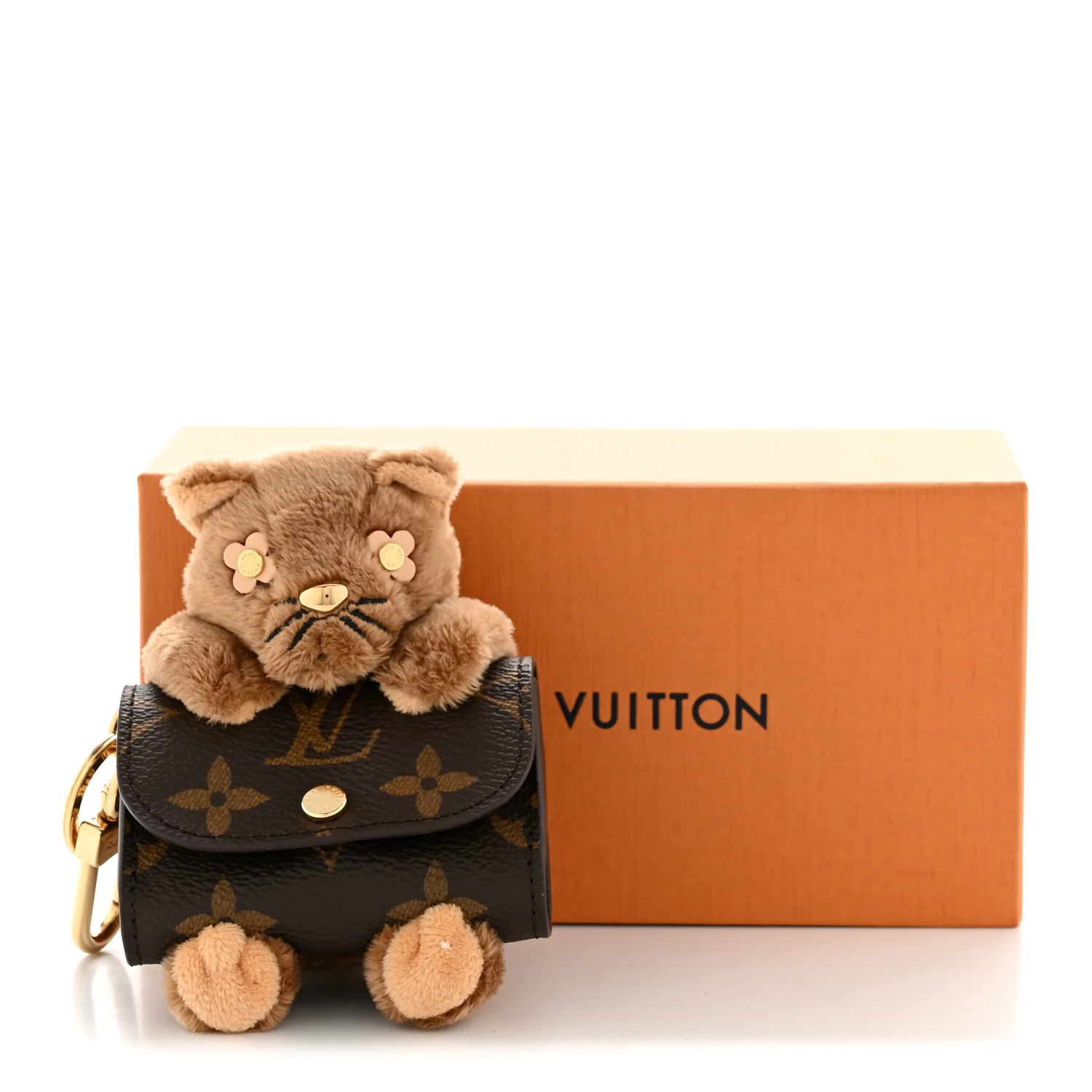 Monogram Cute Cat Pouch Earphones Case - Image 7