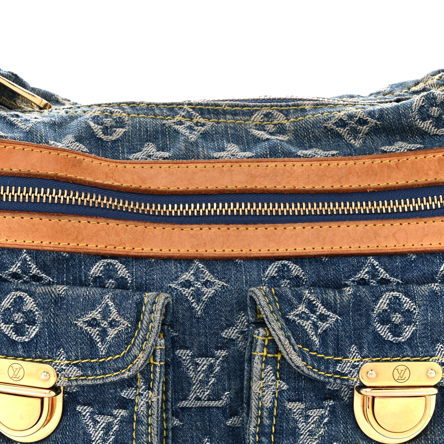 Monogram Denim Baggy PM Blue - Image 7