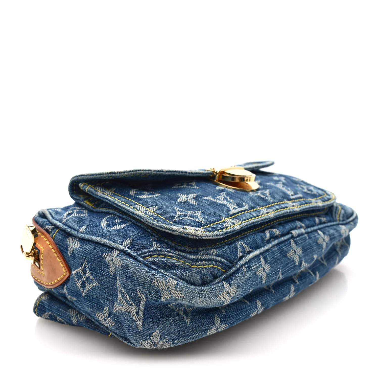 Monogram Denim Bum Bag Blue - Image 3