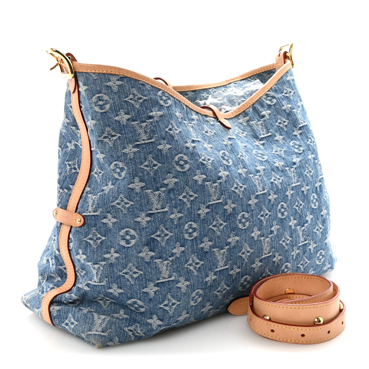 Monogram Denim CarryAll MM Blue - Image 4