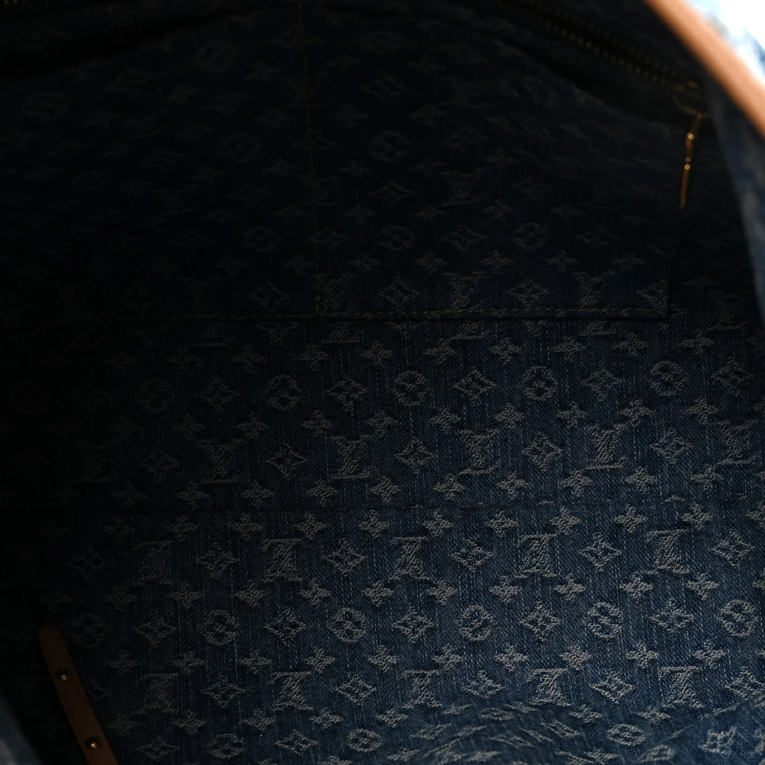 Monogram Denim CarryAll MM Blue - Image 6
