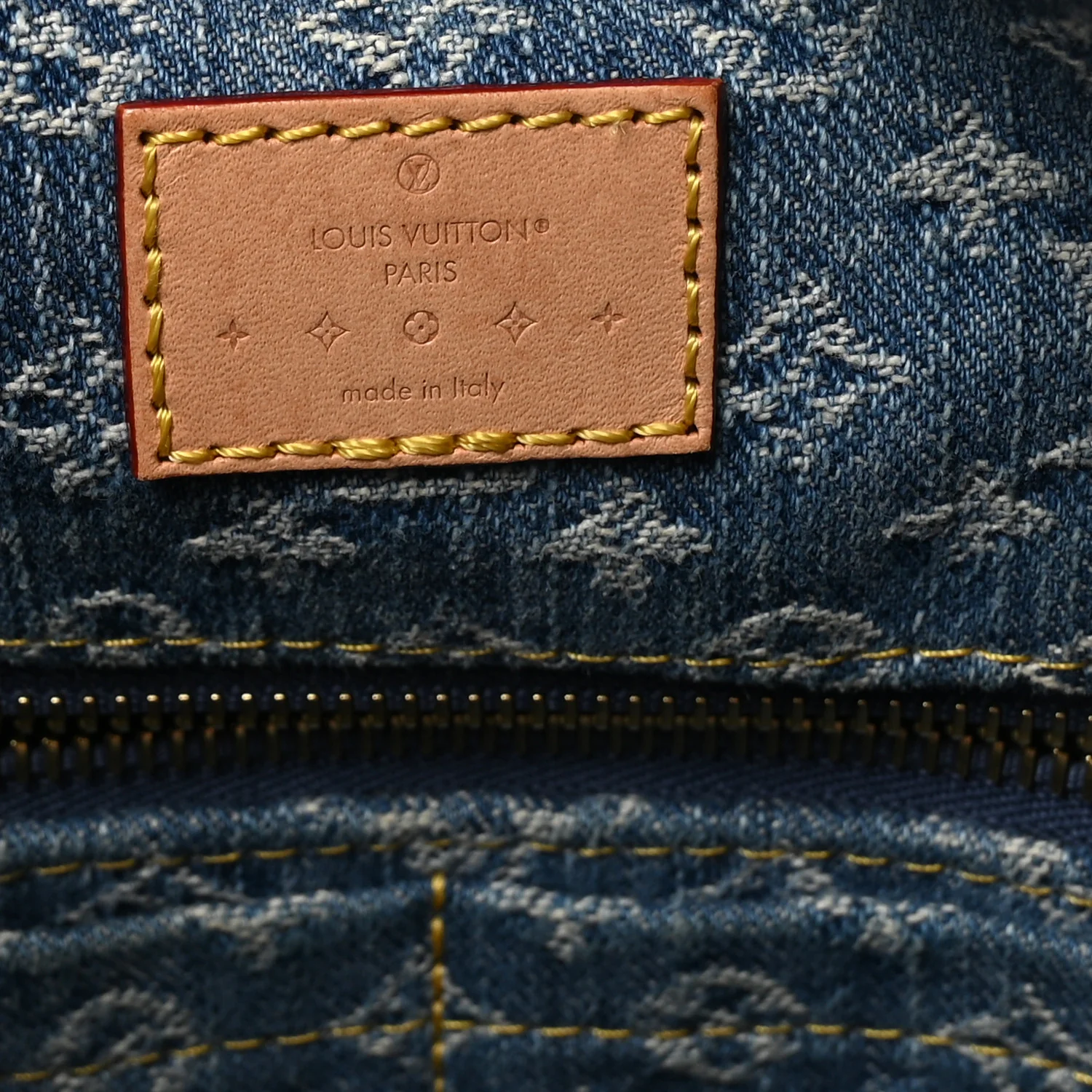 Monogram Denim CarryAll MM Blue - Image 7