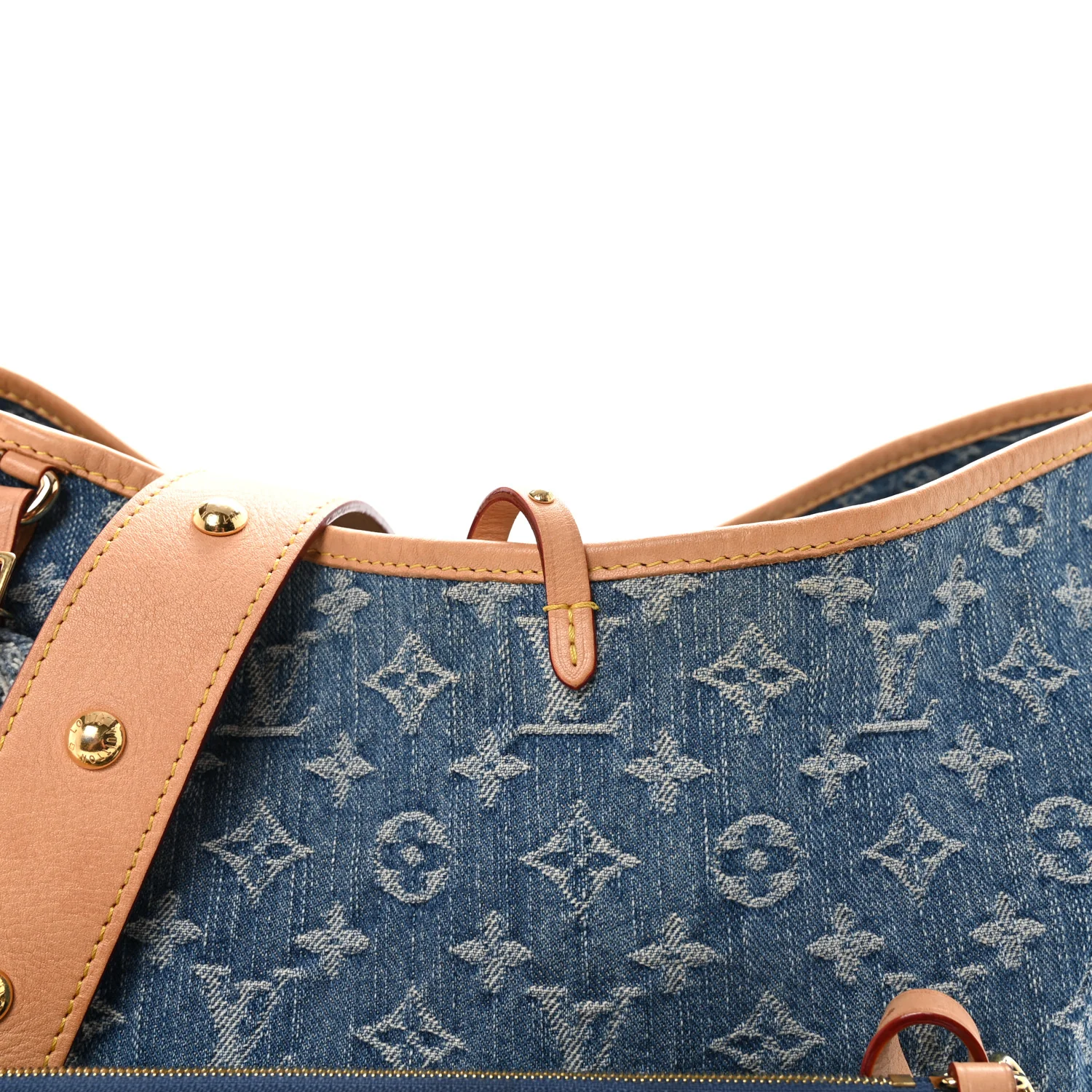 Monogram Denim CarryAll MM Blue - Image 8