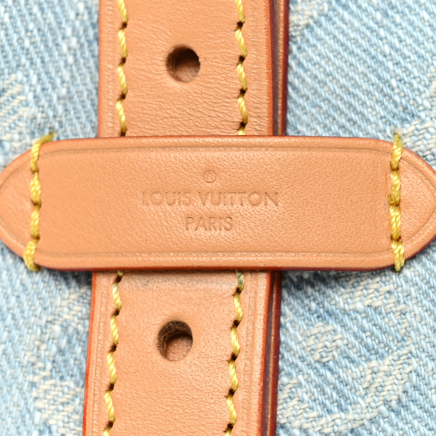 Monogram Denim CarryAll PM Sky Blue - Image 8