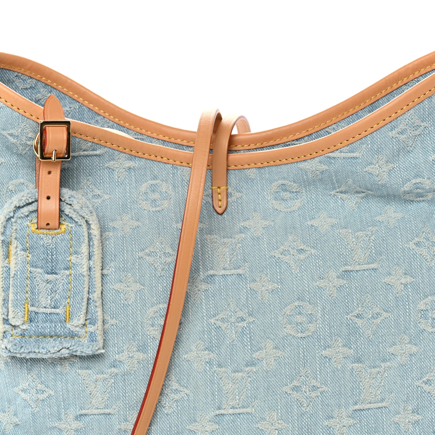Monogram Denim CarryAll PM Sky Blue - Image 9