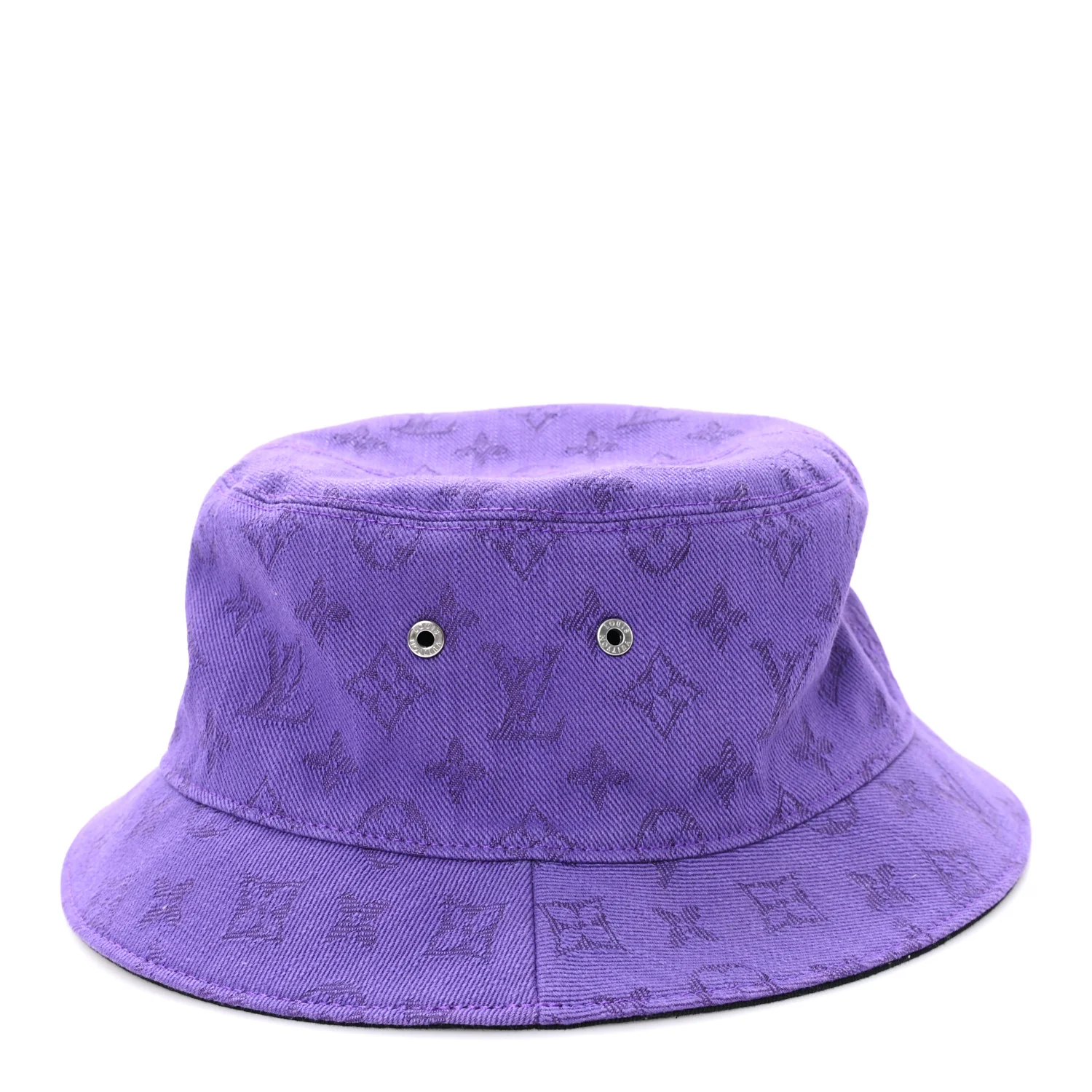 Monogram Denim Essential Bucket Hat 60 Violet - Image 6