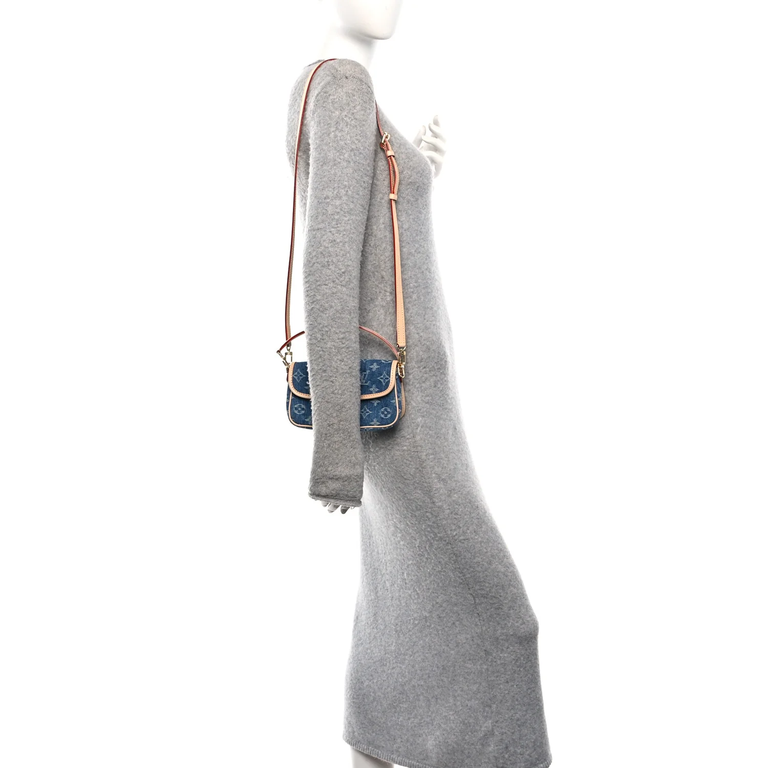 Monogram Denim Nano Diane Blue - Image 2