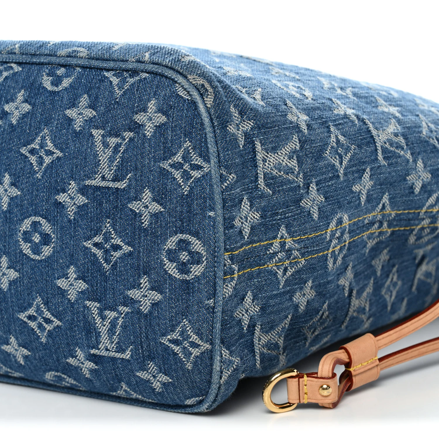 Monogram Denim Neo Neverfull MM Blue - Image 10