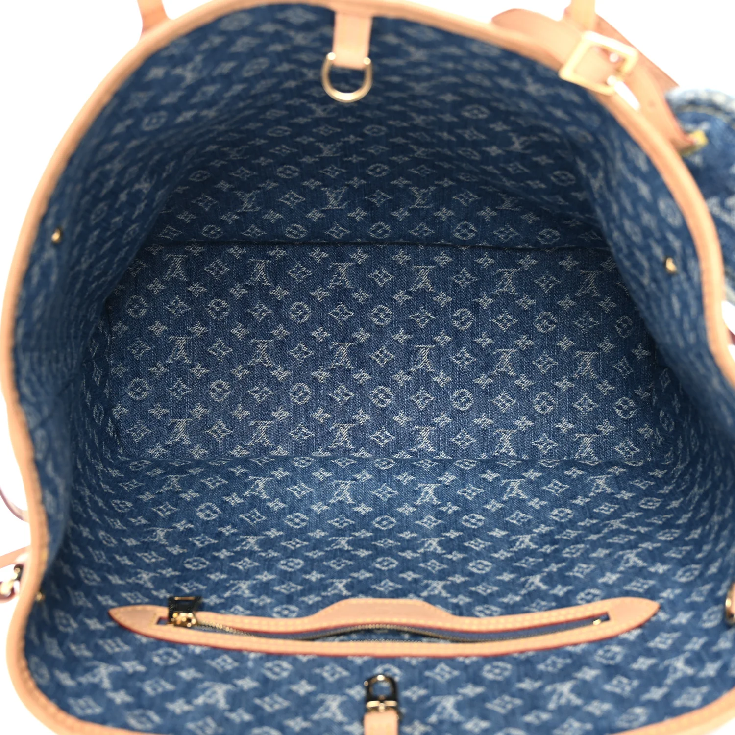 Monogram Denim Neo Neverfull MM Blue - Image 6