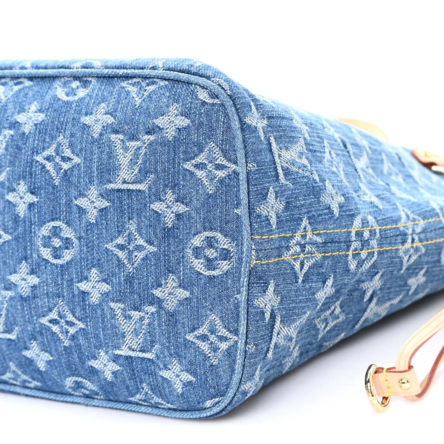 Monogram Denim Neo Neverfull MM Blue - Image 10