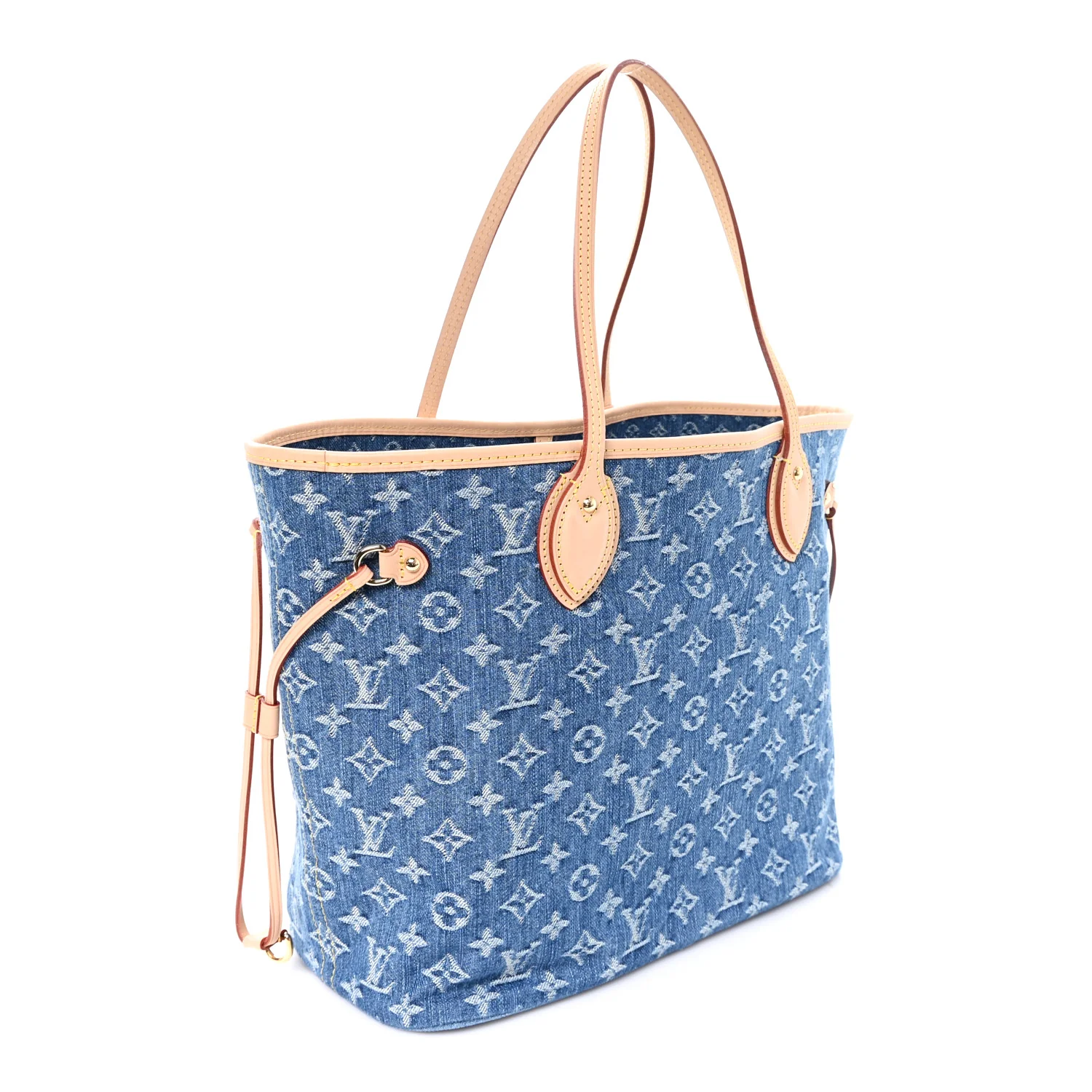 Monogram Denim Neo Neverfull MM Blue - Image 4
