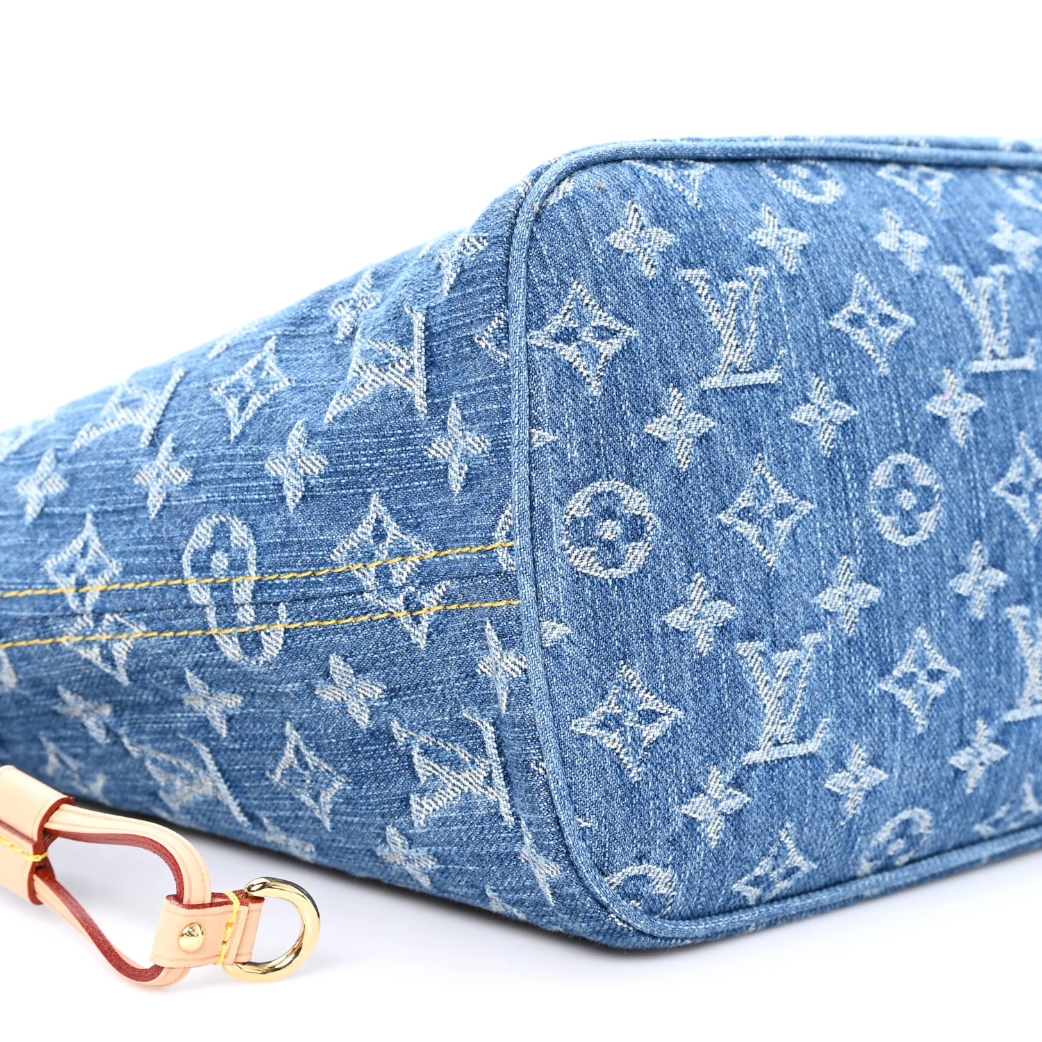 Monogram Denim Neo Neverfull MM Blue - Image 9