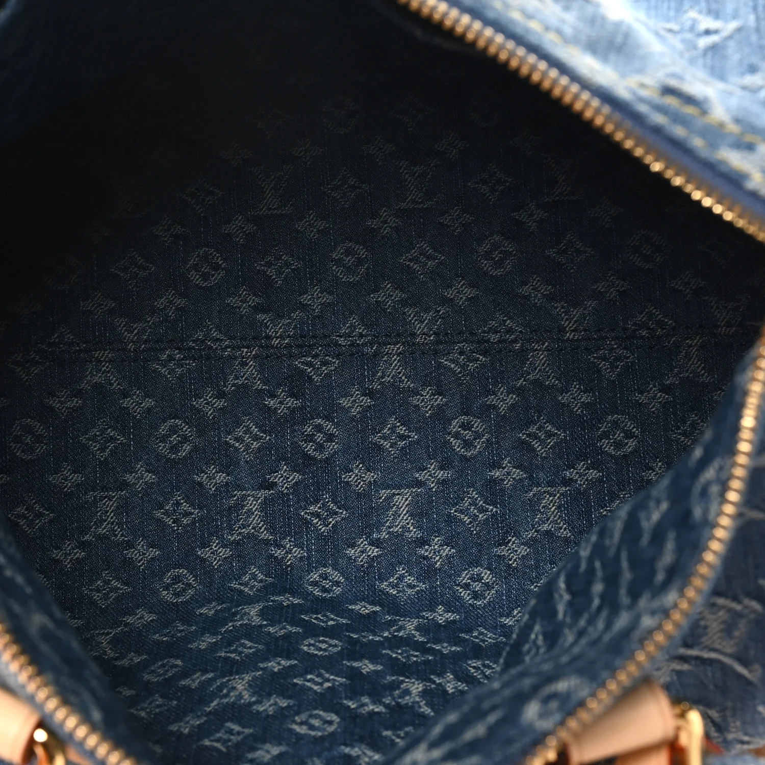 Monogram Denim Speedy Soft 30 Blue - Image 5