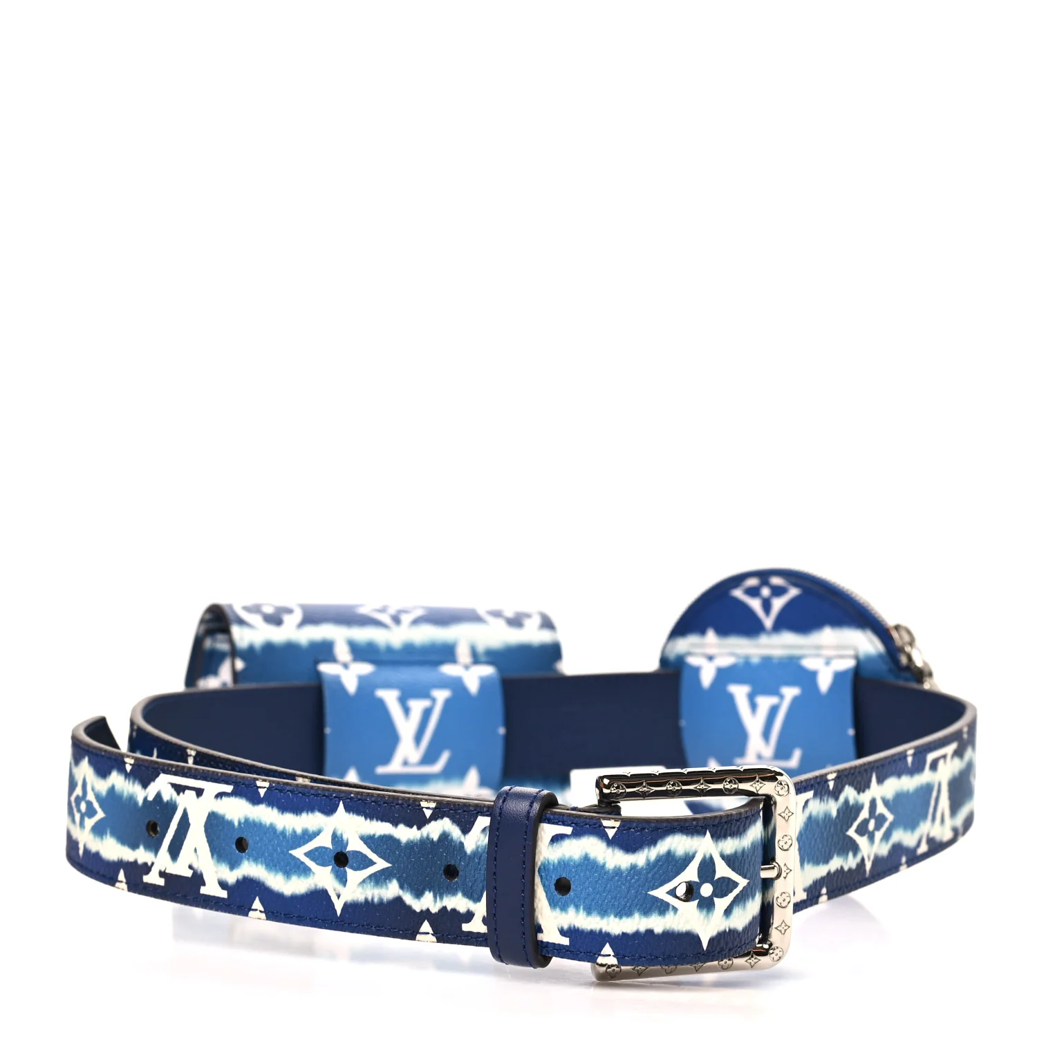 Monogram Escale 30mm Daily Multi Pocket Belt 80 32 Blue - Image 2