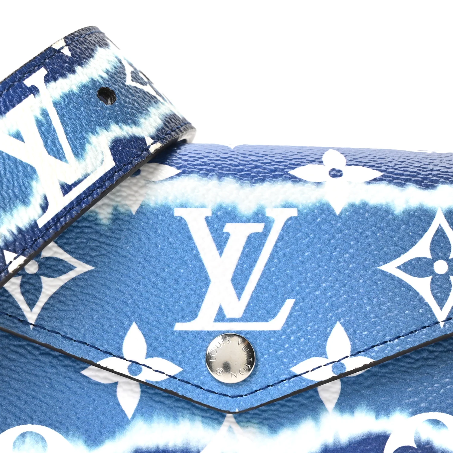 Monogram Escale 30mm Daily Multi Pocket Belt 80 32 Blue - Image 5