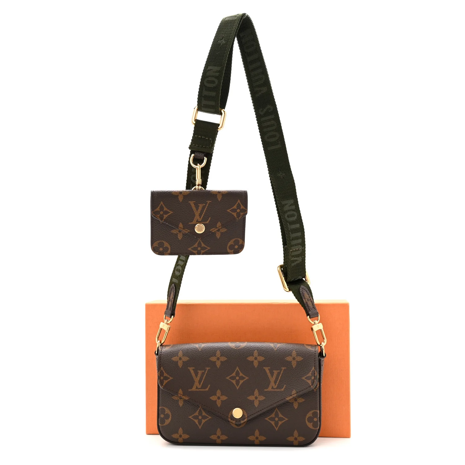 Monogram Felicie Strap & Go Kaki - Image 10