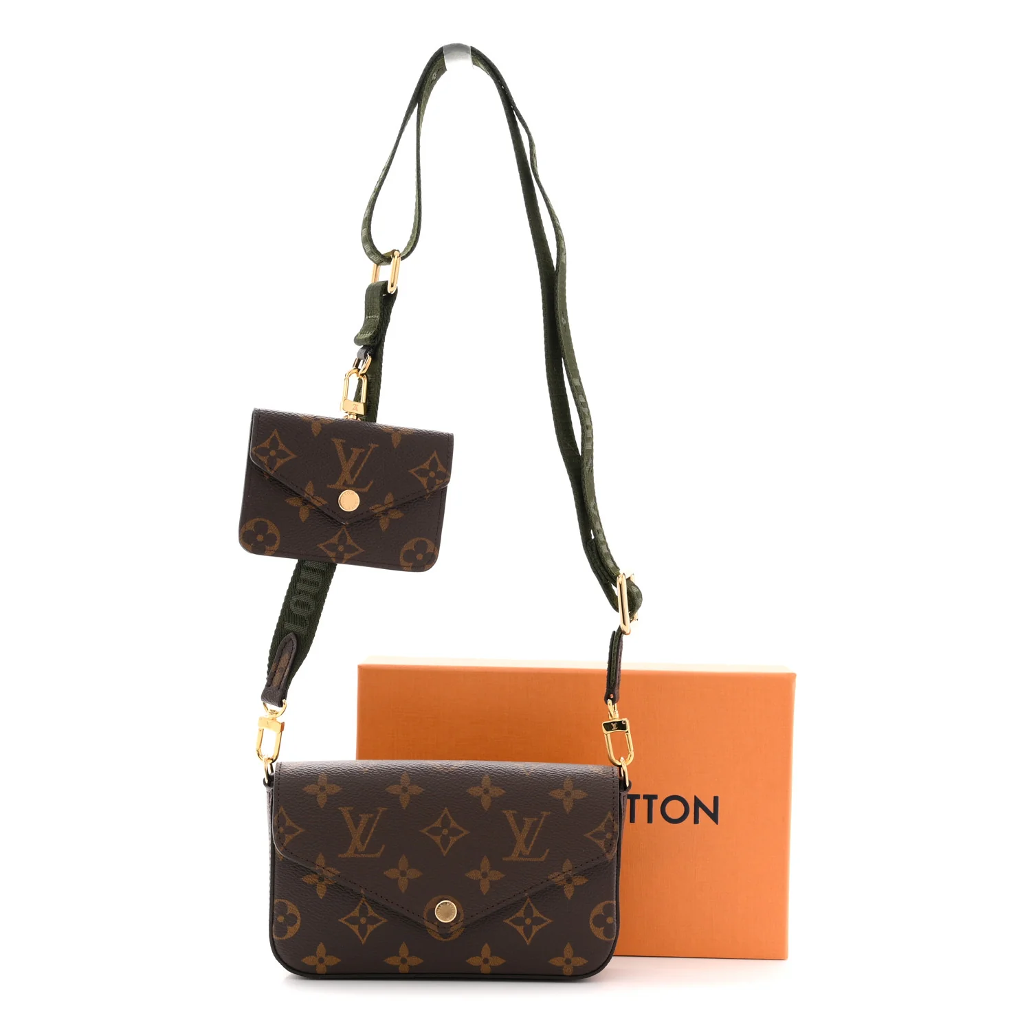 Monogram Felicie Strap & Go Kaki - Image 10