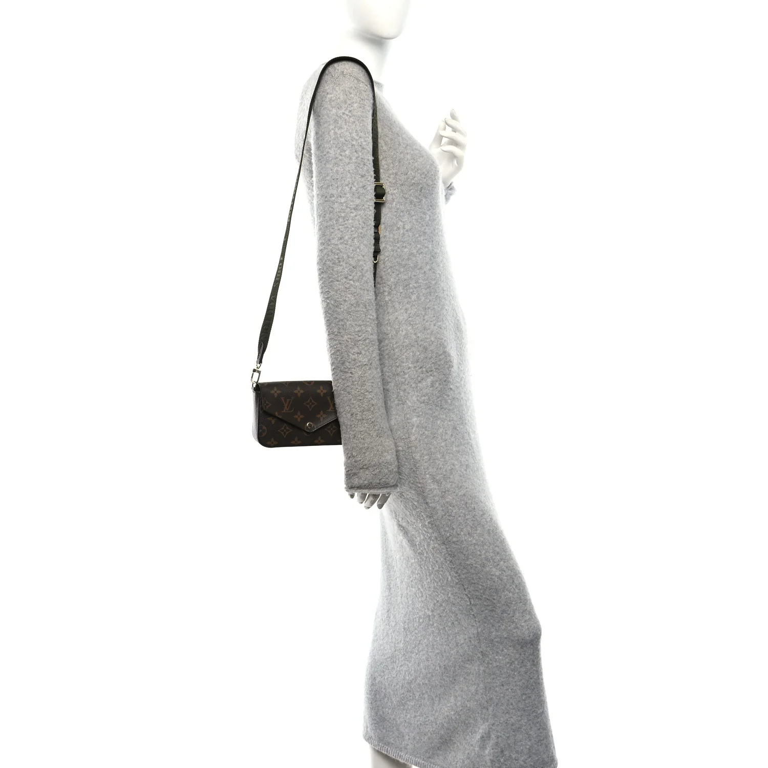 Monogram Felicie Strap & Go Kaki - Image 2