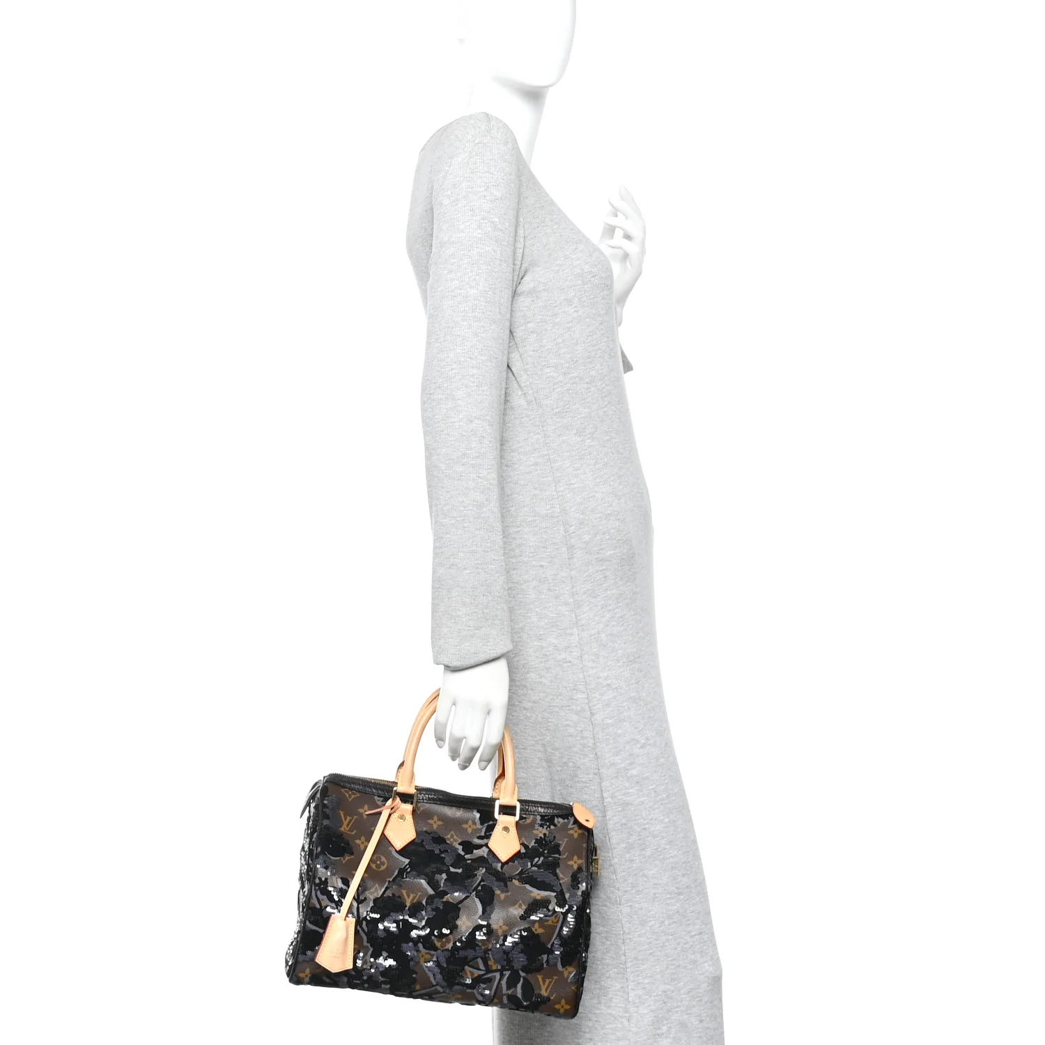 Monogram Fleur De Jais Sequins Speedy 30 - Image 2