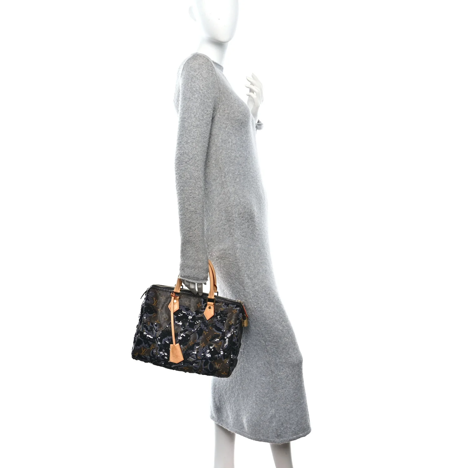 Monogram Fleur De Jais Sequins Speedy 30 - Image 2
