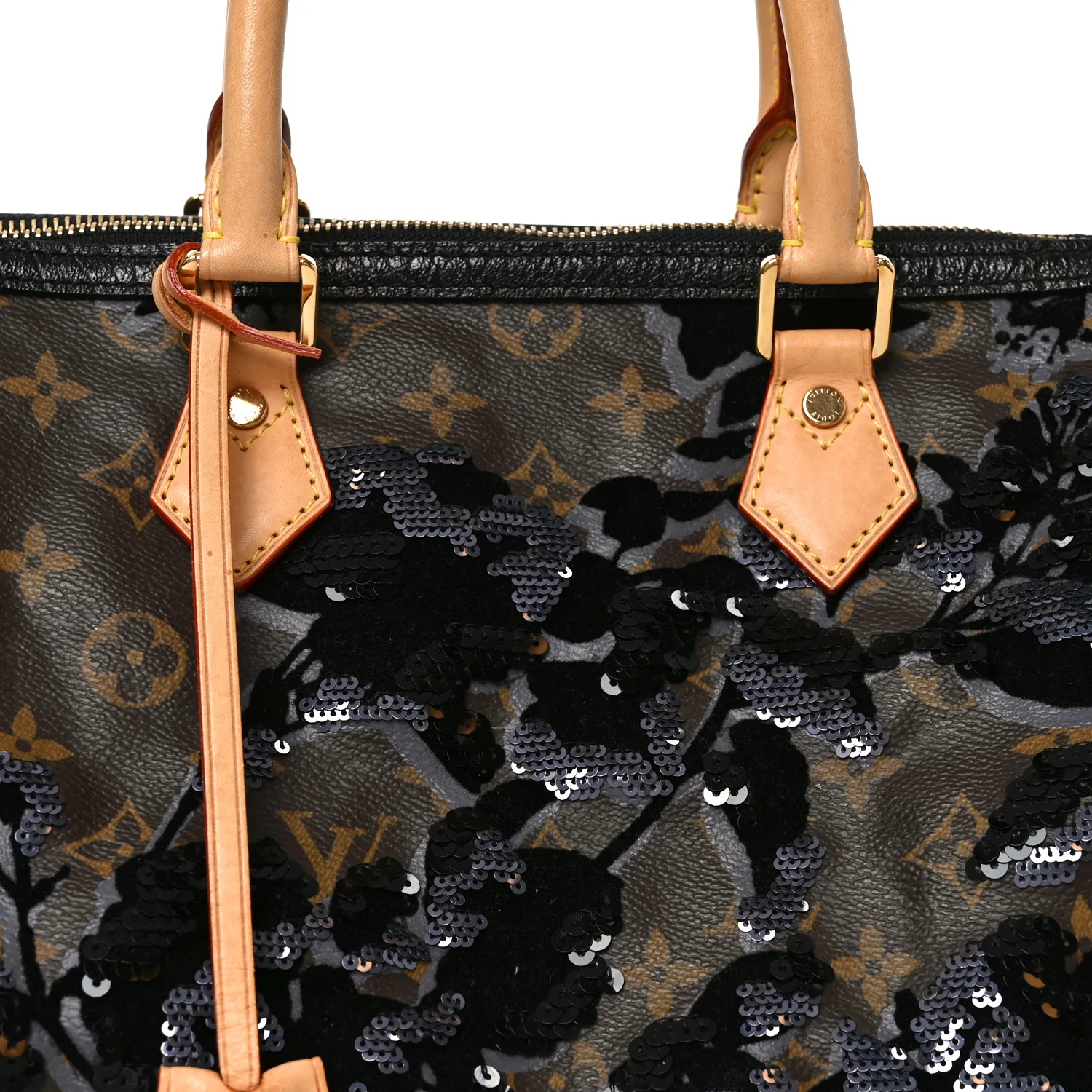 Monogram Fleur De Jais Sequins Speedy 30 - Image 7