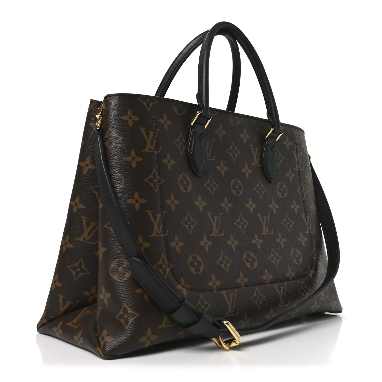 Monogram Flower Tote Black - Image 3