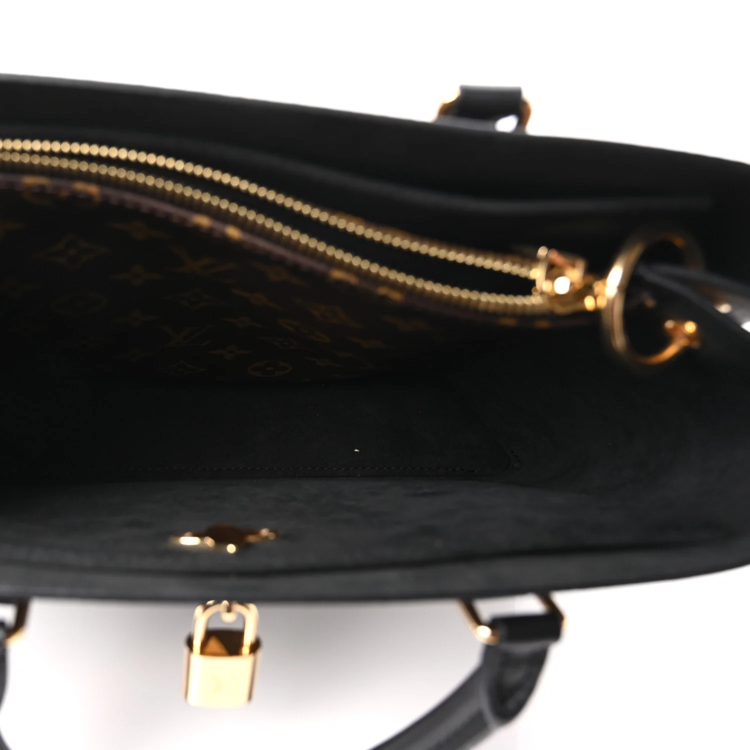 Monogram Flower Tote Black - Image 5